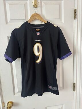 Nike Baltimore Ravens Justin Tucker #9 Women's Jersey Black XL Fits M/L  REDUCED